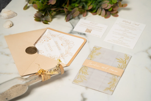 <span class=keywords><strong>Carte</strong></span> d'invitation de mariage en acrylique bleu personnalisé personnalisable floral plexi glass <span class=keywords><strong>carte</strong></span> de mariage transparente - Product Image 6