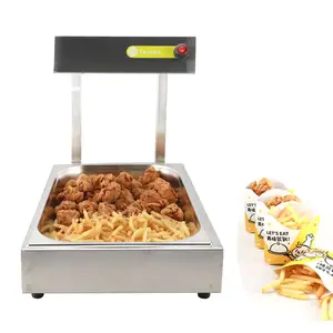 Lonnice KFC Food Warmer Counter Top Chips Warmer Display French Fries Warmer Commercial Stainless Steel Keeping Food Warm