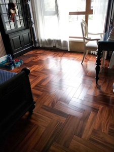 Parquet in <span class=keywords><strong>Legno</strong></span> Naturale <span class=keywords><strong>di</strong></span> <span class=keywords><strong>Iroko</strong></span> con Motivo a Spina <span class=keywords><strong>di</strong></span> Pesce, Resistente ai Raggi UV - Product Image 6