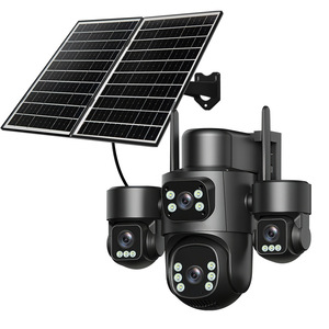 Solar Powered Multi View <b>Camera</b> 6MP Full Color Night Vision Outdoor With Solar Panel And Human Detection - Product Image 2
