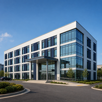Bâtiment de bureau modulaire extensible en acier pour les entreprises en croissance, avec service de conception et approvisionnement direct d'usine