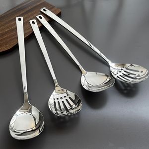 ช้อนเสิร์ฟสแตนเลสด้ามยาว สีพื้น สำหรับงานเลี้ยง บุฟเฟ่ต์ โรงแรม ใช้ในเชิงพาณิชย์ รับผลิตแบรนด์ส่วนตัว สำหรับผู้ใหญ่ - Product Image 1