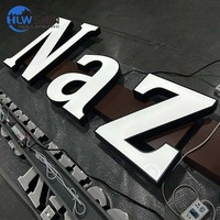 Enseigne lumineuse LED à lettres en relief pour extérieur, installation facile, haute luminosité, vente directe usine