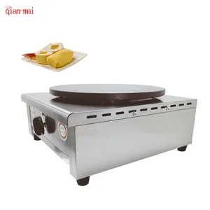 Commercial Gas Pancake Griddle Supplier Hot Plate Roti Crepe Maker Non-sticking Crepe Machine