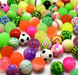 32Mm 27Mm Cao Su Cao Bouncy Máy Bán Hàng Tự Động Bóng Với Hỗn Hợp Thiết Kế Đầy Màu Sắc Cho Trẻ Em Ủng Hộ Bên Lễ Hội Giải Thưởng - Product Image 1