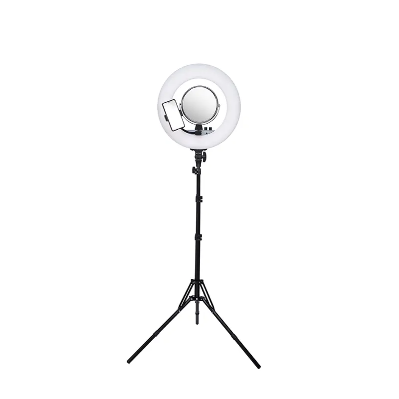 LED مصباح مصمم على شكل حلقة مع حامل حلقة طقم مصابيح مرآة لمستحضرات التجميل للصور صورة التصوير