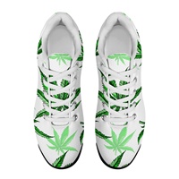 Hot Pot feuilles feuille d'herbe vert et blanc coussin d'air chaussures de sport chaussures surdimensionnées pour hommes livraison directe chaussures rembourrées pour femmes