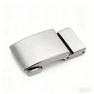 Fibbie automatiche stile Business <span class=keywords><strong>uomo</strong></span> Cintura Laser Logo senza cinturino fibbia in lega - Product Image 2