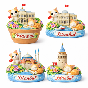 Decorazione in Resina del Grande Bazar di <span class=keywords><strong>Istanbul</strong></span> per Arredamento Casa, Tema Primaverile con Fattoria e Giardino, Stile Topkapi Turco - Product Image 5