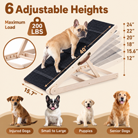 Rampe en bois pour chiens pour escaliers, lit et canapé, marchepieds pour animaux de compagnie, échelle pour chiens de petite, moyenne et grande taille, meubles d'escalade d'intérieur, fournisseur sur mesure