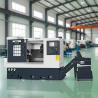 Tour CNC automatique à lit incliné, système de commande CNC, 12 stations d'outils, mini-tour simple à 2 axes