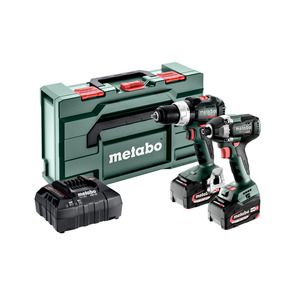 Ensemble perceuse et visseuse à chocs sans fil Metabo Professional Grade 18V avec batterie lithium-ion, chargeur, coffret et garantie de 3 ans - Product Image 1