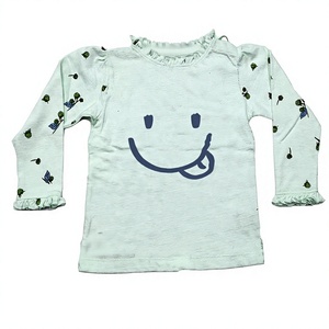 T-shirt pour enfants en coton biologique imprimé sur mesure, col rond, coupe oversize, couleur unie, pour garçons et filles, haut d'été, vente en gros, fabricant indien - Product Image 1