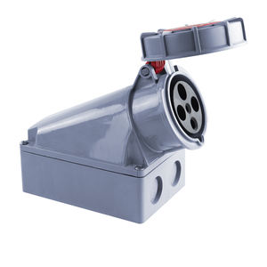 Prise industrielle triphasée à quatre fils et quatre conducteurs 4X63A, 3/4/5 broches, prise mâle et femelle haute intensité pour l'aviation, support <span class=keywords><strong>de</strong></span> prise 380V - Product Image 4