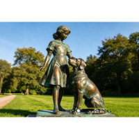 Statue de la déesse Diana en bronze patiné antique 3D sur mesure grandeur nature, cerf en métal moulé, pour extérieur, parc, villa, jardin