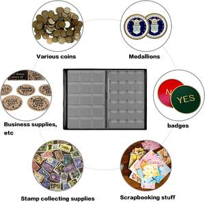 <span class=keywords><strong>Livre</strong></span> de Collection de pièces 300 poches présentoir de pièces mallette de rangement pour fournitures de Collection de pièces, monnaie, Pennies, quarts - Product Image 6