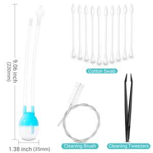 Aspirateur de nez pour nouveau-nés et nourrissons ventouse de nez tout-petits nettoyant de nez enfants Booger Mucus ventouse bébé aspirateur nasal - Product Image 2