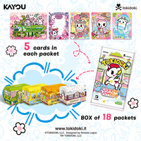 Cartes à collectionner officiellement sous licence KAYOU X Tokidoki, édition Wonder Voyage Roaming, premier booster box de 18 paquets pour tous les âges