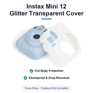 Étui souple en silicone pour appareil photo <span class=keywords><strong>Instax</strong></span> <span class=keywords><strong>Mini</strong></span> 12 Glitter, sacoche de protection pour appareil photo numérique, <span class=keywords><strong>mini</strong></span>-housse pour appareil photo - Product Image 2