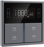Panneau de contrôle de température Luenen KNX 3-en-1, matériau en cuivre de qualité supérieure, qualité excellente, gravure personnalisée disponible
