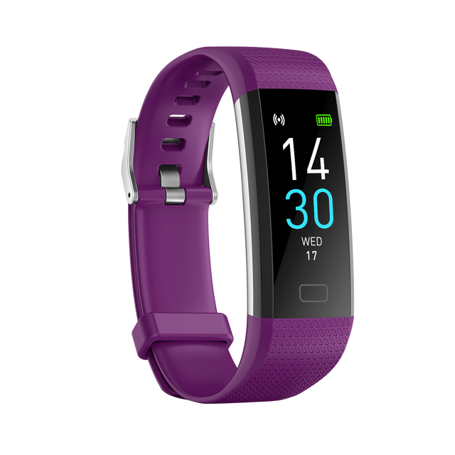 S5 Smartwatch IP68 Waterproof Sports Fitness Band, Sleep Heart Rate Tracker Square Touch Screen for iOS Android