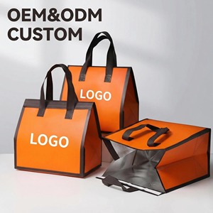Bolsa Térmica para Almuerzo con Logotipo Personalizado, Bolsa de Reparto de Comida, Bolsa de Almuerzo Simple y Moderna, Aislada para Helados - Product Image 1
