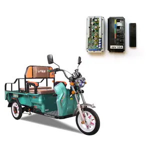 Vente d'usine 55A brushless 48v/60v tricycle pousse-pousse contrôleur de moteur pour tuktuk 3 roues