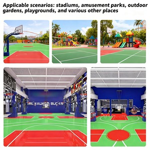 OEM/DEQI Acrylic Ultra-durable Outdoor Sports Court & Park <b>Floor</b> Paint Guangdong Scraping Application - Product Image 3