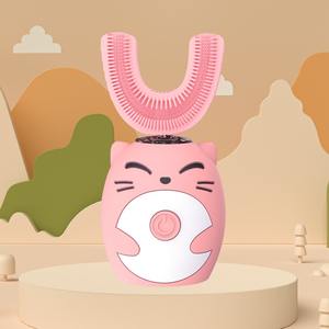 U şekli diş fırçası çocuk otomatik elektrikli diş fırçası çocuk 360 derece U şekli çocuklar <span class=keywords><strong>Mini</strong></span> elektrikli diş fırçası 2-7 yaşında - Product Image 3