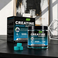 Gummies de créatine monohydrate OEM 5000 mg pour le soutien immunitaire et la croissance musculaire chez l'adulte - Fabrication sur mesure