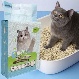 Litière pour chat en tofu super absorbante, parfum naturel, 99% sans poussière, 6L (2,5 kg) - Product Image 6