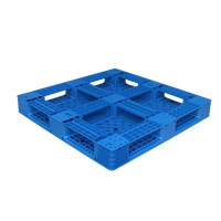 1200*1200*150mm Palette en plastique recyclable à simple face Euro Palette d'entrepôt de qualité alimentaire 4T Charge statique