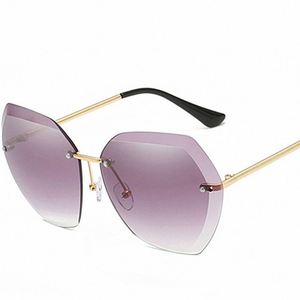 Vente chaude Logo Personnalisé Vintage Hommes Monture En Métal Lunettes De Soleil Sans Monture UV400 Femmes Lunettes De Soleil <span class=keywords><strong>2020</strong></span> - Product Image 4