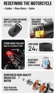 Nouvelle <span class=keywords><strong>Moto</strong></span> Électrique Tendance 24V pour Enfants de 2 à 4 <span class=keywords><strong>Ans</strong></span> avec Double Amortisseur, Musique, Feu Arrière LED Clignotant et Moteur Brushless - Product Image 6