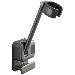 Lazy Hair Dryer Holder Wall Mounted Punch Free Storage Rack Graphite Gray Rectangle Powder Coated - Product Image 5