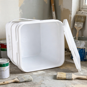 Seau à peinture carré en plastique de 8 L, couleur personnalisée, seau en plastique de 8 kg pour la peinture et l'usage industriel - Product Image 4