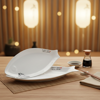 Assiettes à dîner en mélamine blanche, 15.5 pouces, design personnalisé, panama, livraison gratuite