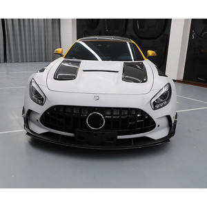 Pare-chocs avant de voiture en fibre de carbone sèche de style <span class=keywords><strong>Black</strong></span> Series avec lèvre pour Mercedes Benz <span class=keywords><strong>AMG</strong></span> <span class=keywords><strong>GT</strong></span> GTS Pièces de voiture - Product Image 5
