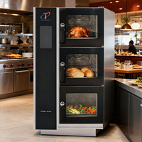 Four à vapeur et à convection commercial haute capacité, commande tactile intelligente, électrique, pour restaurant, hôtel, boulangerie, cuisine