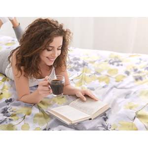 DB 8-Piece Modern Floral Solid Comforter <b>Set</b> <b>Bed</b> <b>Sheets</b> <b>King</b>/Queen <b>Size</b> Woven Polyester PVC Disposable for Home Wedding Hotel - Product Image 2