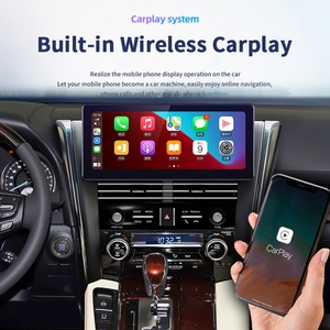 หน้าจอแอนดรอยด์ 12.3 นิ้ว สำหรับรถยนต์โตโยต้า เวลไฟร์ 30 อัลฟาร์ด ปี 2015-2021 รองรับ CarPlay เครื่องเล่นวิทยุในรถยนต์ มัลติมีเดีย เครื่องเล่นวิดีโอ ระบบนำทาง GPS สเตอริโอ - Product Image 3