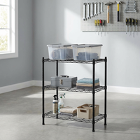 Étagère à outils robuste à trois niveaux, capacité de charge de 70 kg, petite étagère à livres
