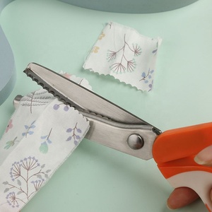 Xử Lý Lâu Chuyên Nghiệp May Váy Áo Kéo <span class=keywords><strong>Zig</strong></span> <span class=keywords><strong>Zag</strong></span> Vải May Thủ Công Kéo Thép Không Gỉ - Product Image 3