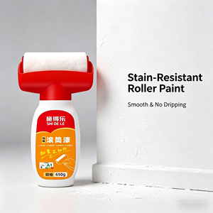 Rodillo de pintura para reparación de paredes blancas, pintura de látex, herramienta de eliminación de manchas para paredes blancas, pasta de reparación de pintura en aerosol para paredes. - Product Image 3