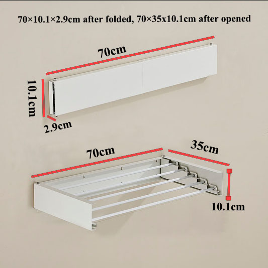 W1607 White 70cm