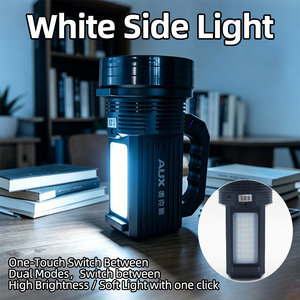Projecteur LED portable rechargeable en ABS avec indicateur de puissance, protection IPX4, pour camping et situations d'urgence - Product Image 4