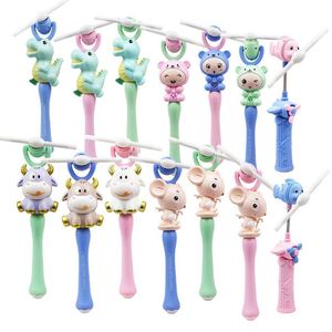 New Light Music Plastic Starry Cartoon Dinosaur Animal Fish Windmill Projection Stick Children's <b>Toy</b> Street Stall - Product Image 3