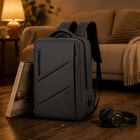 Sac à dos pour ordinateur portable Kingslong de haute qualité, tendance, simple, imperméable, écologique, avec compartiment et chargement USB, vente chaude, directement de l'usine OEM