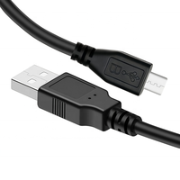 Câble de charge et de données Micro USB 2.0 USB-A 0,3/0,5/1/1,5/1,8/3/5M, conducteur en cuivre pur, écologique, avec gaine en PVC
