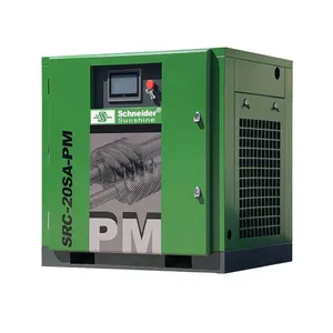 Compresor de aire de tornillo de una etapa, suministro de fábrica, 30HP, 0.7MPa, accionado directamente, con inversor para la industria